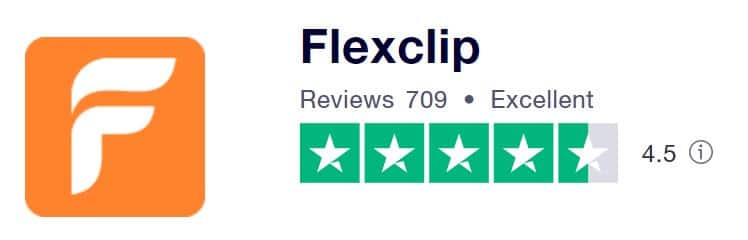 FlexClip 的Trustpilot 評分