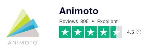 Animoto 的Trustpilot 評分