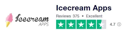 IceCream 在Trustpilot上的評價