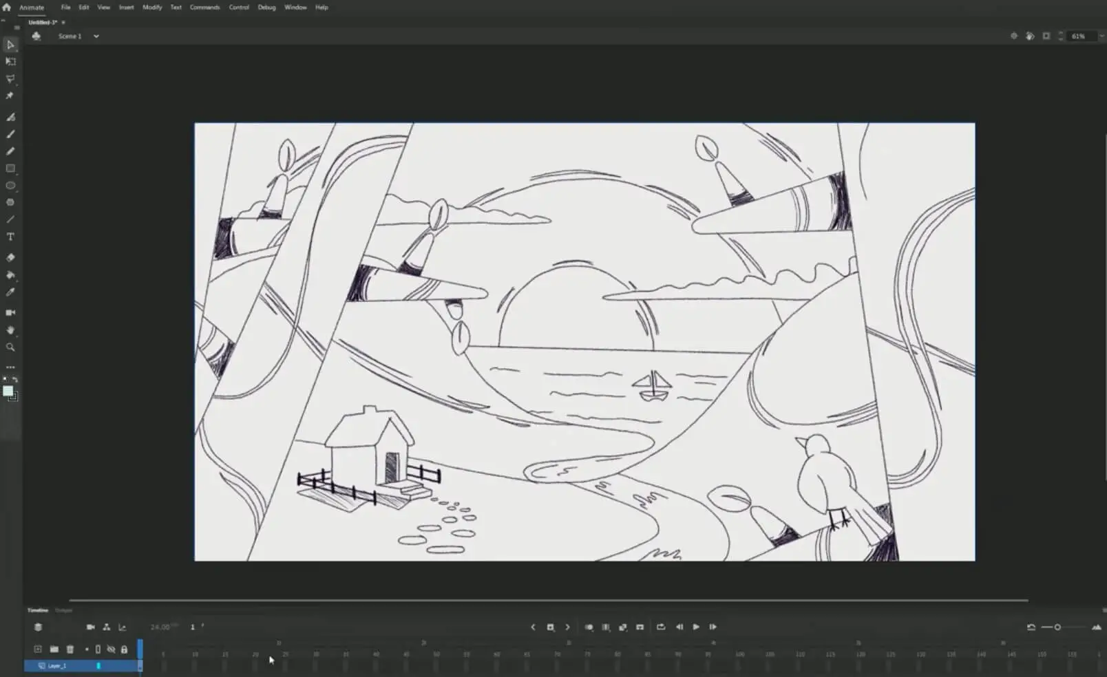  Adobe Animate 的介面