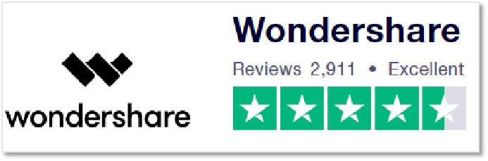  Wondershare 在 Trustpilot 的評價