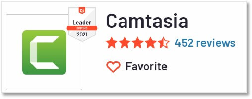 Camtasia 的G2 評價