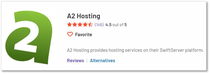 A2 Hosting 在G2上的評價
