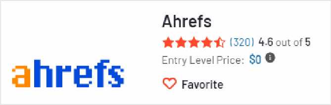 Ahrefs 在 G2 的評分