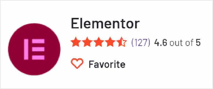 Elementor 在G2上的評價