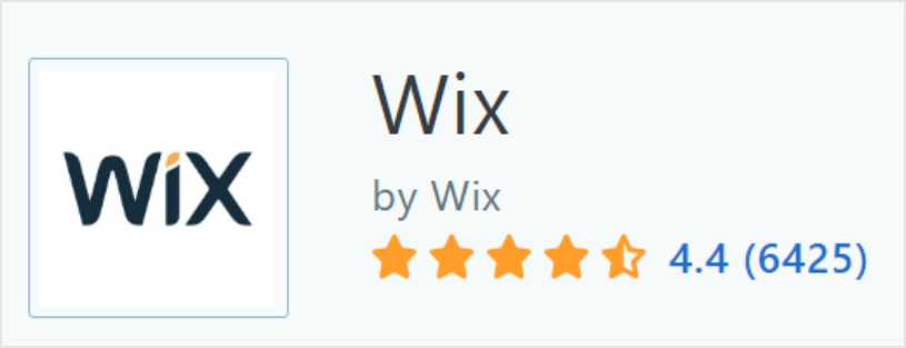 Wix 在Capterra上的評價