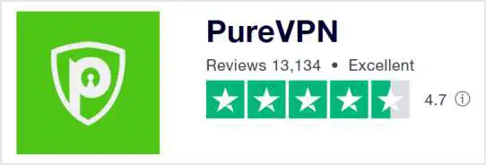 PureVPN在Trustpilot 上的評價